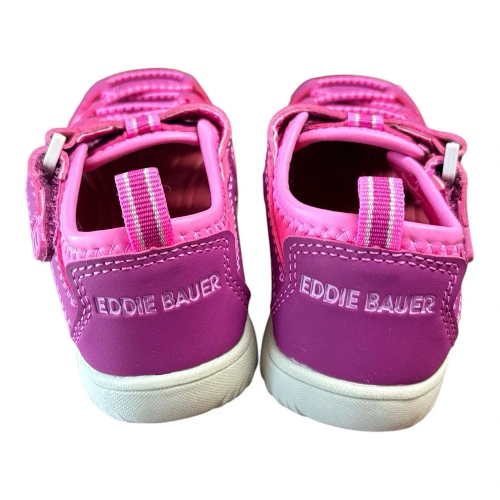 Eddie Bauer Girls Pink Purple Closed Toe Sport Sandals Size 7 Toddler Water